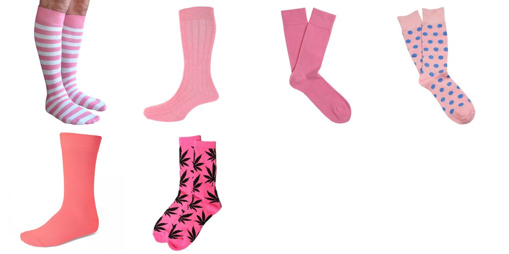 pink socks mens